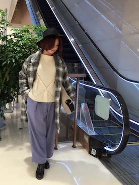 「w closet（ダブルクローゼット）のアイテム（その他アウター、シルバー系）」を使った、shinhwatutuさん（レディース・160cm）の冬コーディネート