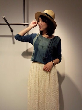 「soi-e（ソワ）のアイテム」を使った、まろんさん（レディース・163cm）の夏コーディネート