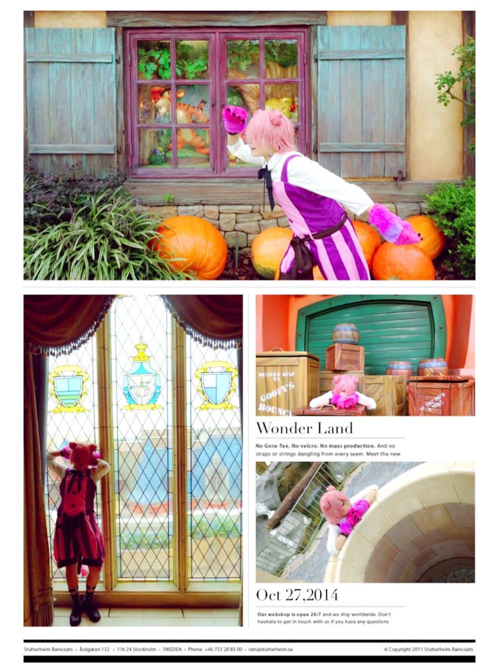 「WEAR HALLOWEEN 2014」｜「✡のかくれんぼは（サロペット/オーバーオール、パープル系）」を使った、山田さん（レディース・151cm）の秋コーディネートの1枚目の写真