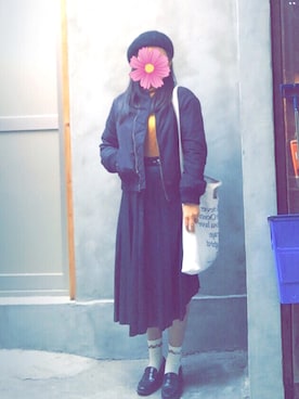「CECIL McBEE（セシルマクビー）のアイテム（その他アウター）」を使った、kkkさん（レディース・156cm）の冬コーディネート