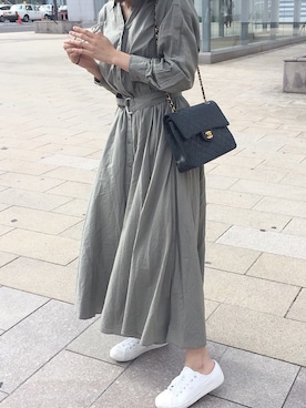 「アイテム（ワンピース/ドレス）」を使った、SEIKAさん（レディース・165cm・10代）の秋コーディネート