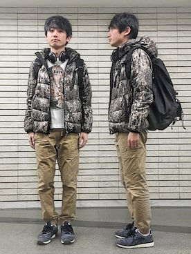 「ヘッドホン」｜「アイテム（雑貨/ホビー）」を使った、エーデルワイス門田樹さん（メンズ・168cm）の冬コーディネート
