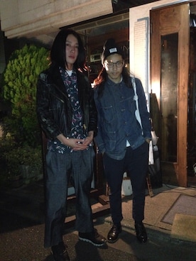 「AlexanderLeeChang（アレキサンダーリーチャン）のアイテム（カバーオール）」を使った、matsumotomikiさん（メンズ・170cm）の秋コーディネート