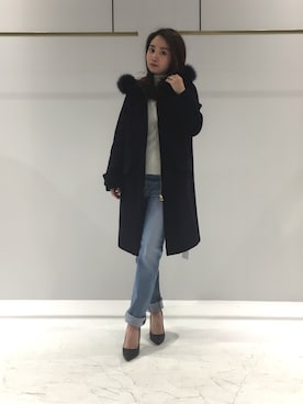 Sae Muraseさん（レディース・157cm）の冬コーディネート