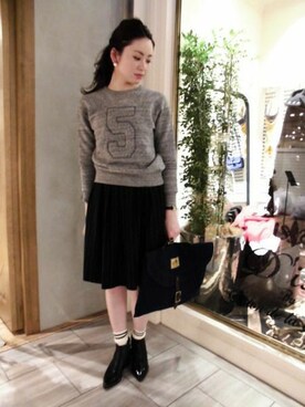 D'issy福岡店スタッフさん（レディース・168cm）の冬コーディネート