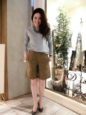 D'issy福岡店スタッフさん（レディース・168cm）の春コーディネート