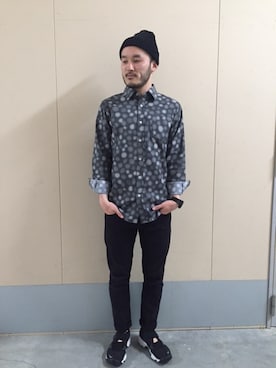 「HVC（エイチブイシー）のアイテム（パンツ）」を使った、HVC相模原店さん（メンズ・167cm）の夏コーディネート