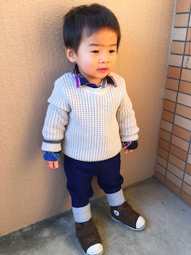 ARATAさん（キッズ・80cm）の冬コーディネート