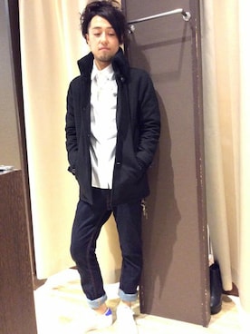 「VENCEEXCHANGE（ヴァンスエクスチェンジ）のアイテム（その他アウター）」を使った、VENCE EXCHANGE MEN'S STAFFさん（メンズ・173cm）の秋コーディネート