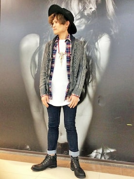 「hat」｜VENCE EXCHANGE MEN'S STAFFさん（メンズ・173cm）の冬コーディネート