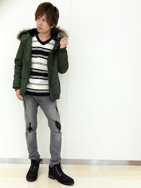 VENCE EXCHANGE MEN'S STAFFさん(メンズ・173cm)の冬コーディネート