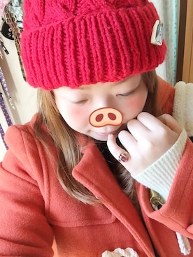 「aiko」｜「アイテム（ダッフルコート）」を使った、コブタさん（レディース・153cm）の春コーディネート
