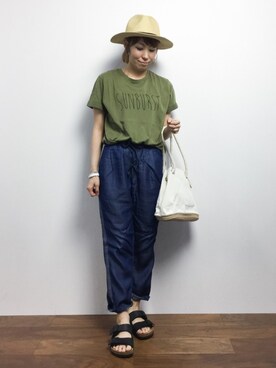 「Staircase（ステアケース）のアイテム」を使った、SUBさん（レディース・154cm）の夏コーディネート