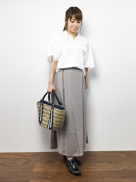 「UP START（アップスタート）のアイテム」を使った、SUBさん（レディース・154cm）の夏コーディネート