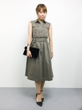 「Te chichi（テチチ）のアイテム（ワンピース/ドレス）」を使った、SUBさん（レディース・154cm）の夏コーディネート