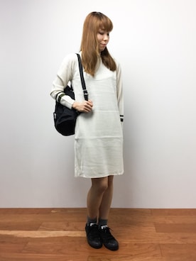「kipling（キプリング）のアイテム」を使った、SUBさん（レディース・154cm）の秋コーディネート