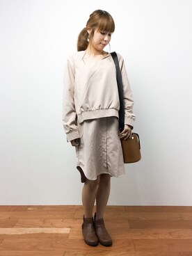 「more than words（モアザンワーズ）のアイテム」を使った、SUBさん（レディース・154cm）の秋コーディネート