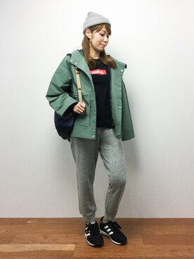 「CLEDRAN（クレドラン）のアイテム」を使った、SUBさん（レディース・154cm）の秋コーディネート