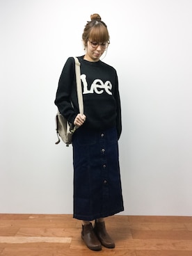 「perche（ペルケ）のアイテム（バッグ）」を使った、SUBさん（レディース・154cm）の秋コーディネート