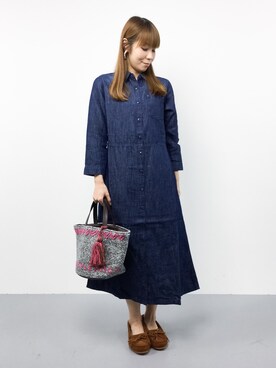 「La Leia（ラレイア）のアイテム」を使った、SUBさん（レディース・154cm）の秋コーディネート