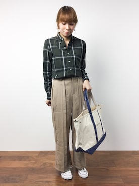 「Fred Segal（フレッドシーガル）のアイテム」を使った、SUBさん（レディース・154cm）の秋コーディネート