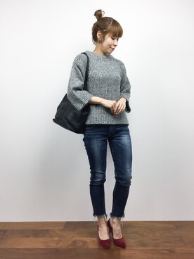 「Riletto（リレット）のアイテム」を使った、SUBさん（レディース・154cm）の秋コーディネート