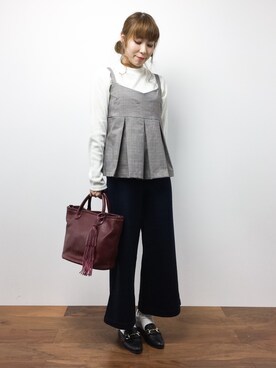 「BEAU'RE SECOND（ビュレセカンド）のアイテム」を使った、SUBさん（レディース・154cm）の秋コーディネート