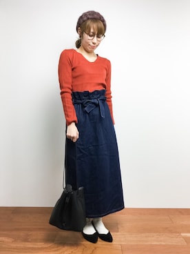 SUBさん（レディース・154cm）の秋コーディネート