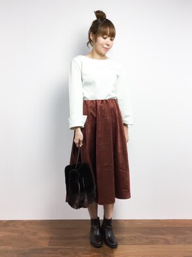 SUBさん(レディース・154cm)の冬コーディネート