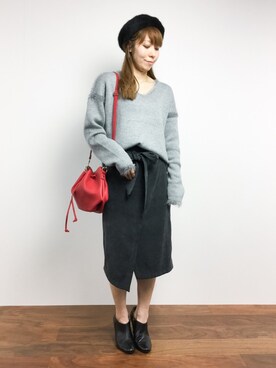 SUBさん(レディース・154cm)の冬コーディネート