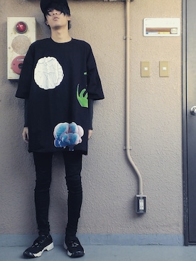 「happysocks」｜ゆうきさん（メンズ・175cm）の春コーディネート