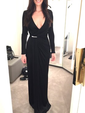 「VERSACE（ヴェルサーチ）のアイテム（ワンピース/ドレス）」を使った、TaylorDanaeさん（レディース・173cm）の夏コーディネート
