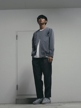 「SEVENDAYS=SUNDAY（セブンデイズサンデイ）のアイテム（スラックス）」を使った、ひろひろさん（メンズ・173cm）の秋コーディネート