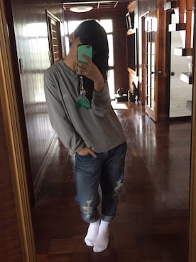 「NEW BALANCE（ニューバランス）のWEGO/NEW BALANCE 3Pソックス（ソックス/靴下）」を使った、ｍａｉｃｏさん（レディース・155cm）の夏コーディネート