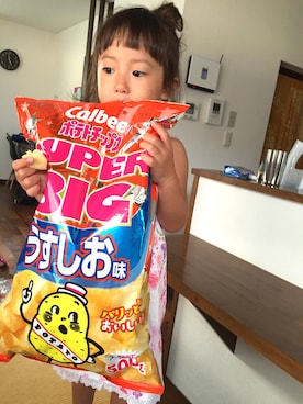 「Handmade（ハンドメイド）のアイテム（その他、ピンク系）」を使った、♡Ricca♡さん（キッズ・100cm）の夏コーディネート