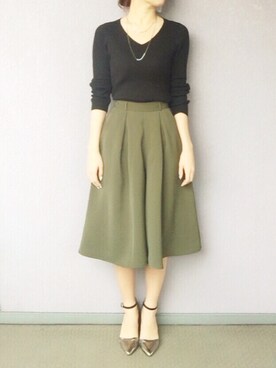 leo8ruccaさんの「マルチウェイロングネックレス/566637（JEANASIS）」を使ったコーディネート