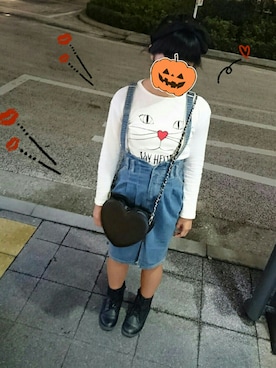 「COCO DEAL（ココディール）のアイテム」を使った、seimaaさん（キッズ・143cm）の秋コーディネート