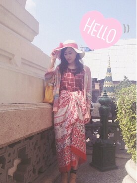 「アイテム（その他トップス、ブラウン系）」を使った、吉唧唧giさん（レディース・155cm）の冬コーディネート