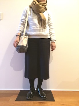 「Casselini（キャセリーニ）のアイテム（その他）」を使った、87picoさん（レディース・153cm）の冬コーディネート