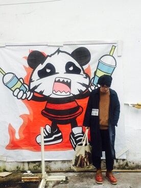 「AAA（トリプルエー）のアイテム（トップス）」を使った、hengziさん（メンズ・170cm）の春コーディネート