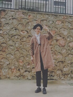 「AAA（トリプルエー）のアイテム（トップス）」を使った、hengziさん（メンズ・170cm）の春コーディネート