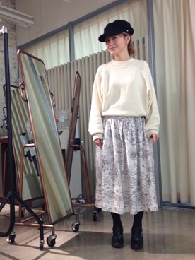 「LA PRESTIC OUISTONのアイテム（ワンピース、その他）」を使った、hiranoさん（レディース・153cm）の秋コーディネート