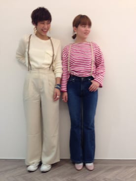 「Levi's（リーバイス）のアイテム（デニムパンツ、ブルー系）」を使った、hiranoさん（レディース・153cm）の冬コーディネート