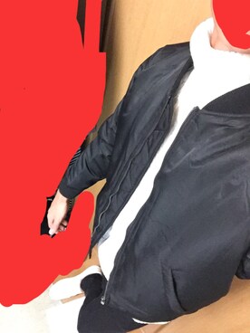 「NAVY（ネイビー）のアイテム（ブルゾン）」を使った、SHIBAさん（メンズ・182cm）の秋コーディネート