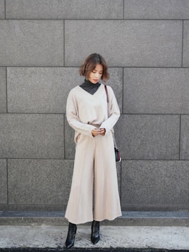 「model」｜ANWAIIさん（レディース・165cm）の秋コーディネート