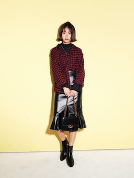 「model」｜「アイテム（パーカー）」を使った、ANWAIIさん（レディース・165cm）の秋コーディネート