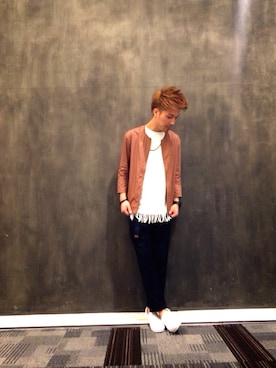 「ユニオンステーション」｜太田さん（メンズ・172cm）の春コーディネート