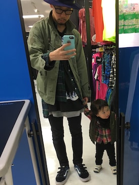 「SWAGGER（スワッガー）のアイテム（ミリタリージャケット）」を使った、takahさん（メンズ・177cm）の秋コーディネート
