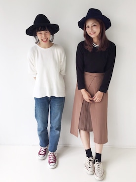 「pray（プレイ）のアイテム（帽子）」を使った、mikiviciousさん（レディース・162cm）の秋コーディネート