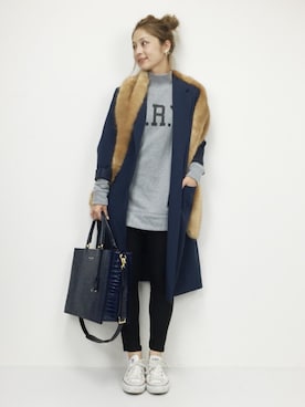 「pray（プレイ）のアイテム」を使った、mikiviciousさん（レディース・162cm）の秋コーディネート